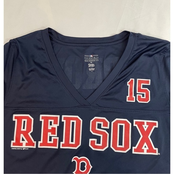 Genuine Merchandise Red Sox PEDROIA # 15  V Neck   Women’s  Top Size: L - Picture 3 of 4